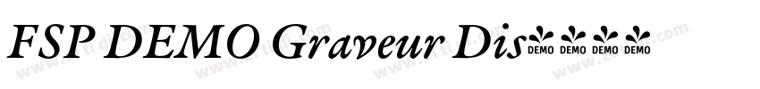 FSP DEMO Graveur Dis字体转换
